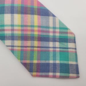 NWOT Saddlebred Men's Cotton Plaid Tie OS